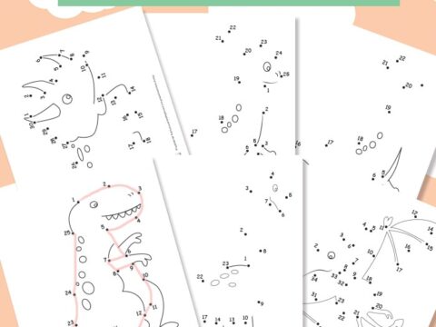 Image for Dinosaur Dot to Dot Worksheets