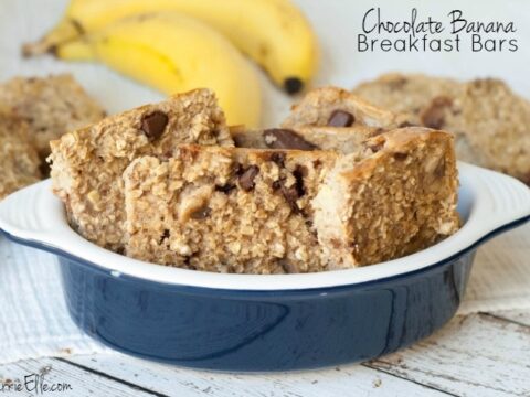 Image for Low-Calorie Chocolate Banana Oatmeal Breakfast Bars