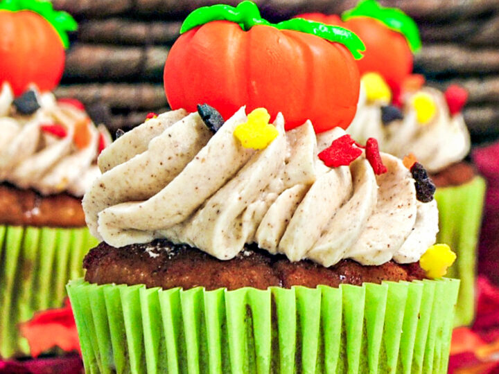 Image for Fondant Pumpkin Cupcake Recipe