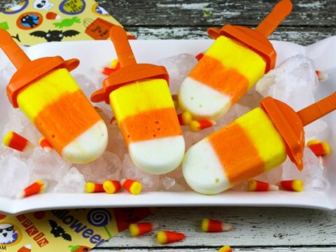 Image for Yogurt Candy Corn Popsicle Recipe