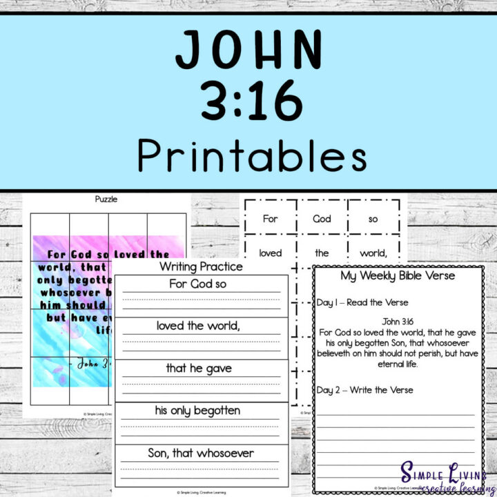 John 3:16 Printables - 3 Boys and a Dog