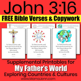 John 3:16 Printables - 3 Boys and a Dog