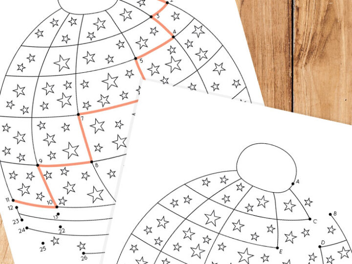 Image for Winter Hat Connect the Dots Worksheets