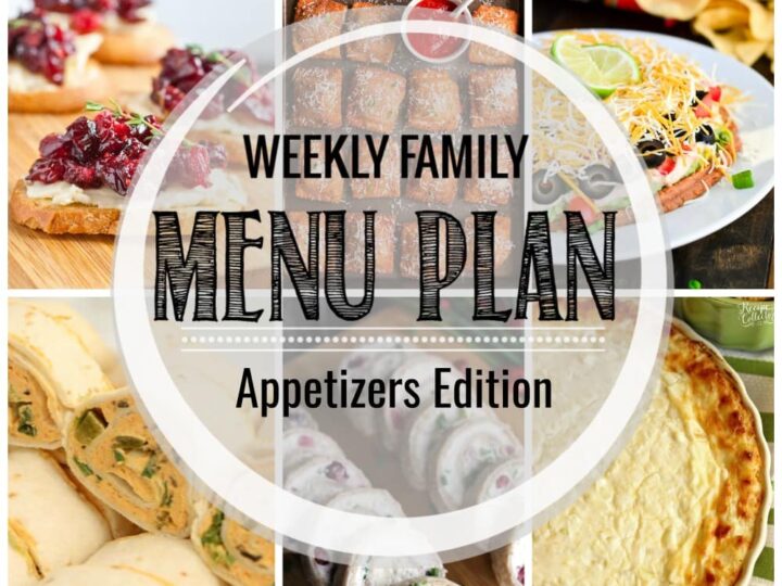 Image for Weekly Family Meal Plan Appetizers Edition