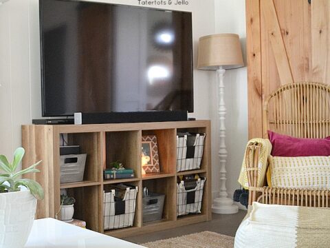Image for Family Room Beachy Organization Console