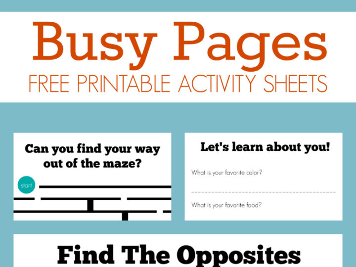 Image for Free Activity Busy Pages