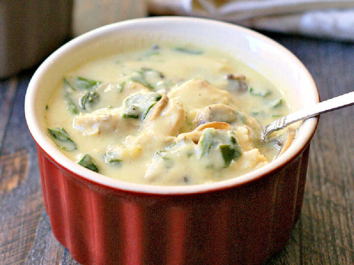 Image for Creamy Chicken Spinach Soup Recipe