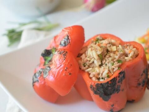 Image for Healthy Turkey and Rice Stuffed Peppers