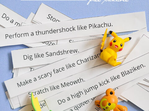 Image for Free Printable Pokemon Action Cards
