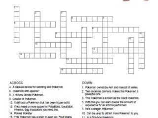 Image for Pokemon Crossword