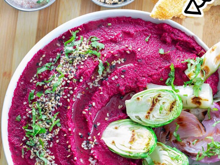 Image for Easy Roasted Beet Hummus Recipe