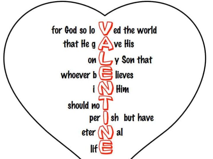 Image for Heart Crafts for John 3:16 Printable