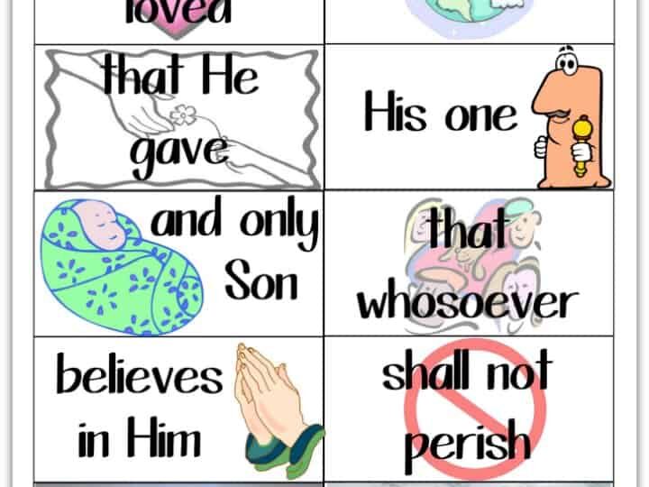 Image for John 3:16 Bible Memory Flash Cards