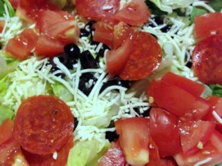 Image for Low Carb Lower Calorie Pizza Salad