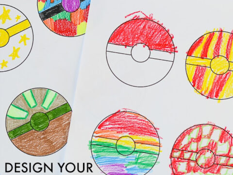 Image for Free Printable Pokeballs Coloring Sheet for Kids
