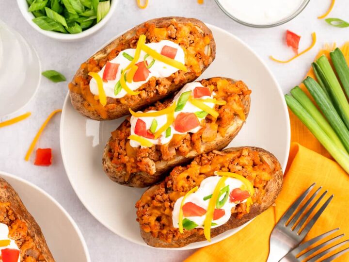 Image for Chicken Taco Twice-Baked Potatoes Recipe