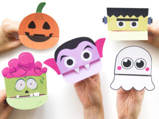 Image for Printable Halloween Puppets