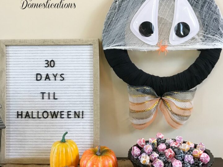 Image for Silly Spider Web Halloween Wreath