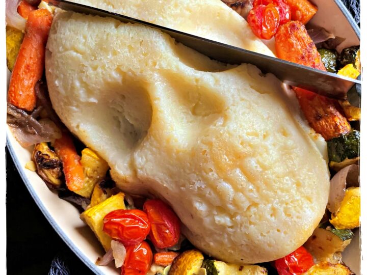 Image for Vegan Meatloaf Skull with Mashed Potatoes and Roasted Vegetables