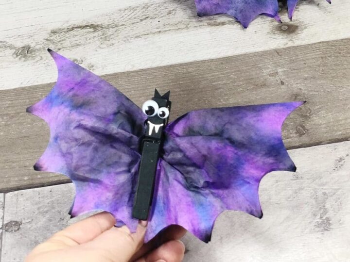Image for Coffee Filter Bats Halloween Craft for Kids