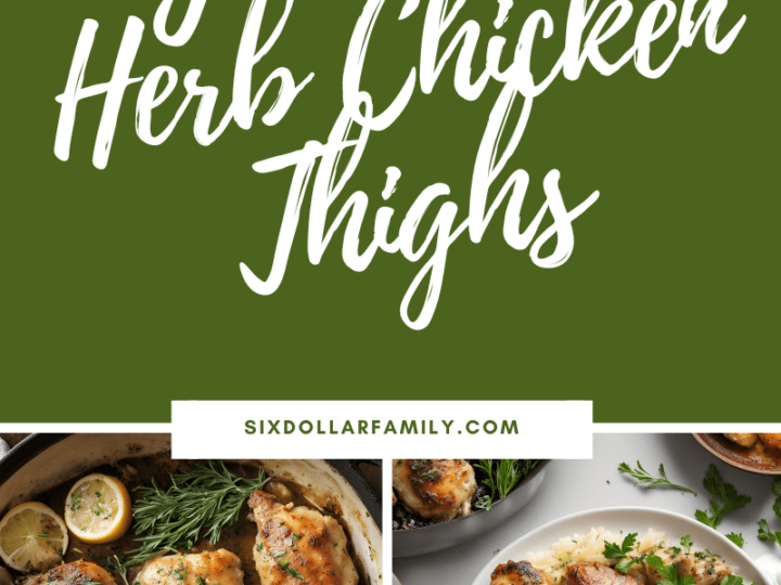Image for Garlic Herb Chicken Thighs Recipe