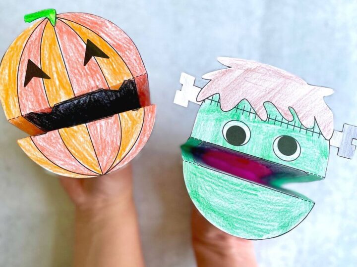 Image for Free Printable Halloween Puppets 
