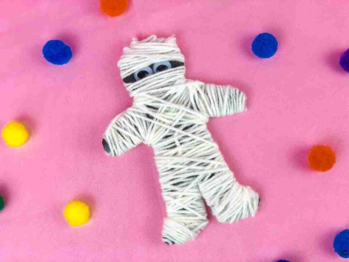 Image for Fun Halloween Yarn Mummy Craft for Kids