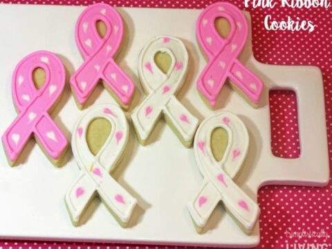 Image for Homemade Pink Ribbon Cookies