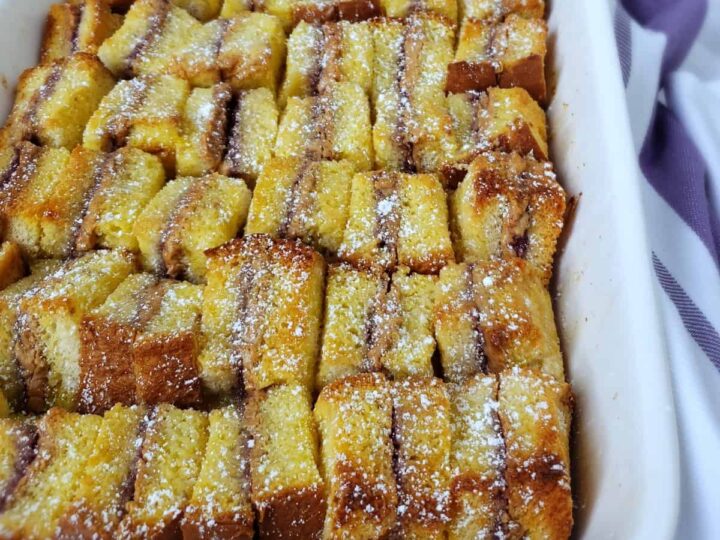 Image for Peanut Butter and Jelly French Toast Casserole