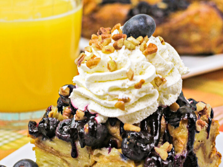 Image for Blueberry Breakfast Bread Pudding Recipe