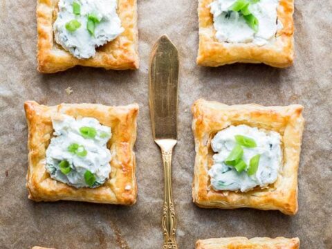 Image for Creamy Blue Cheese Puff Pastry Squares