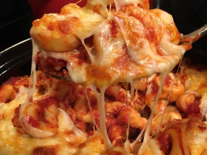 Image for Cheesy Baked Tortellini Recipe