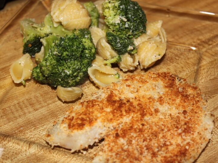 Image for Crusted Tilapia with Parmesan Pasta & Broccoli
