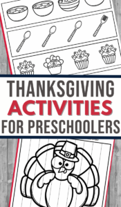Thanksgiving Preschool Activity Pack - 3 Boys and a Dog