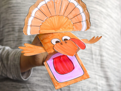 Image for Turkey Puppet Printable Template