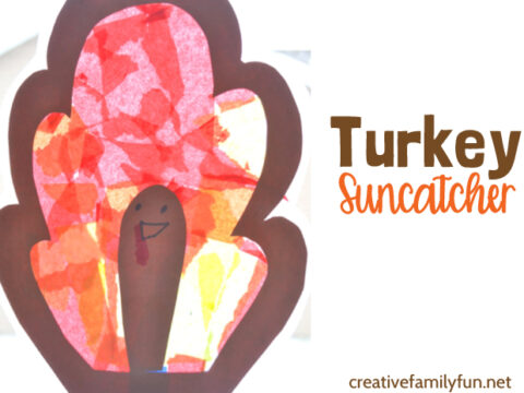Image for Turkey Suncatcher Thanksgiving Craft for Kids
