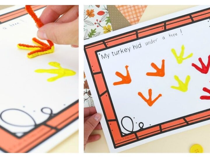 Image for Turkey Tracks Art with Pipe Cleaners and Paint