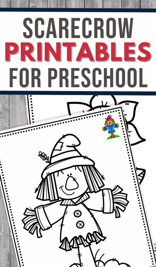 Scarecrow Coloring Activities for Preschool - 3 Boys and a Dog