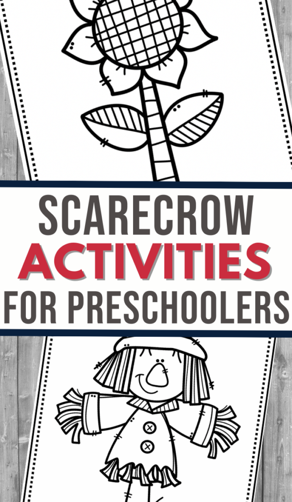 Scarecrow Coloring Activities for Preschool - 3 Boys and a Dog