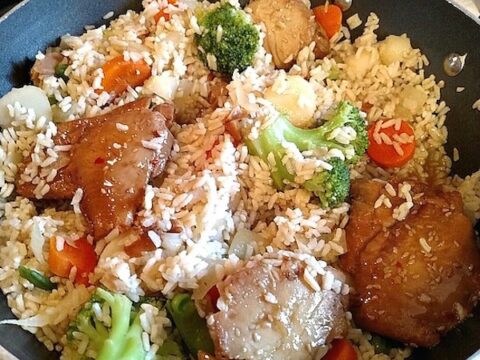 Image for Easy Teriyaki Tilapia Rice With Vegetables