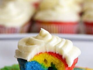 Image for Rainbow Cupcakes with Buttercream Frosting Recipe