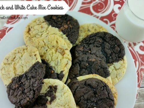 Image for Black and White Cake Mix Cookies Recipe