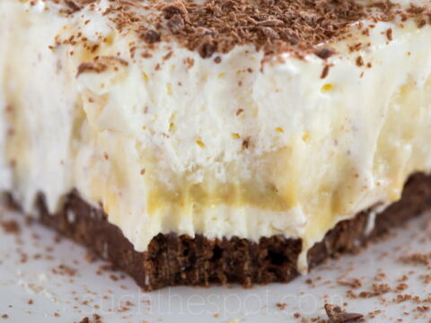Image for Chocolate pistachio pudding stack