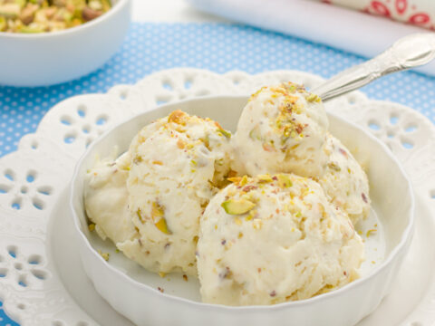 Image for No Churn Homemade Coconut & Pistachio Ice Cream