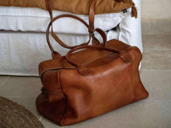 Image for Vintage Leather Weekend Bag 