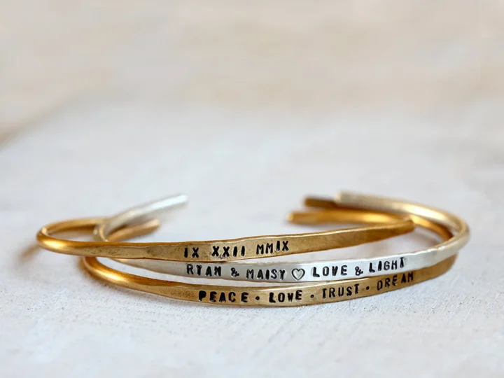 Image for Rustic Cuffs (personalized, set of 3) 