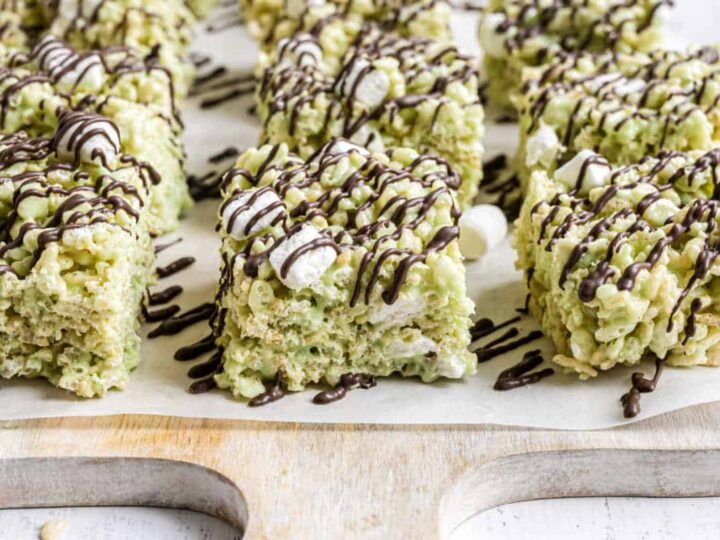 Image for Pistachio Rice Krispie Treats with Dark Chocolate