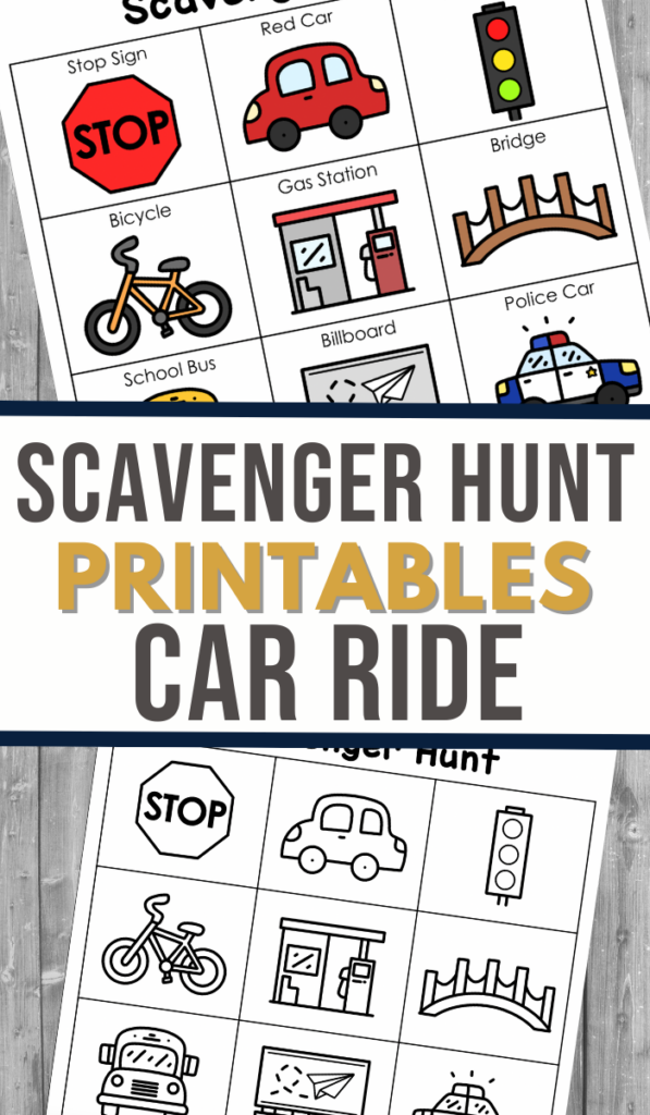 Car Ride Scavenger Hunt Printable - 3 Boys and a Dog