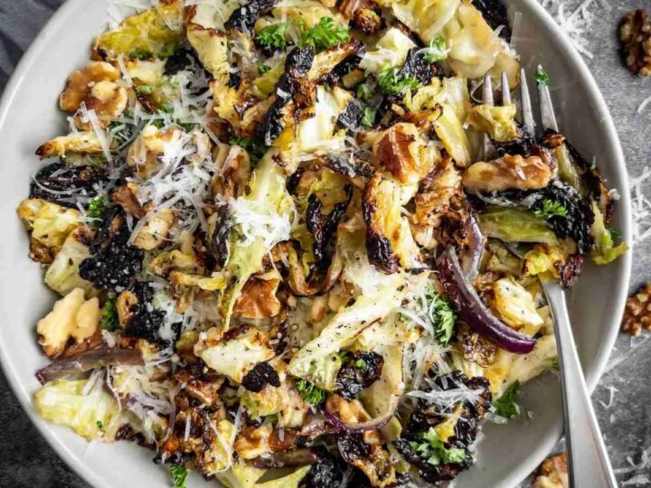 Image for Burnt Cabbage with Pecorino & Honey Walnut Vinaigrette