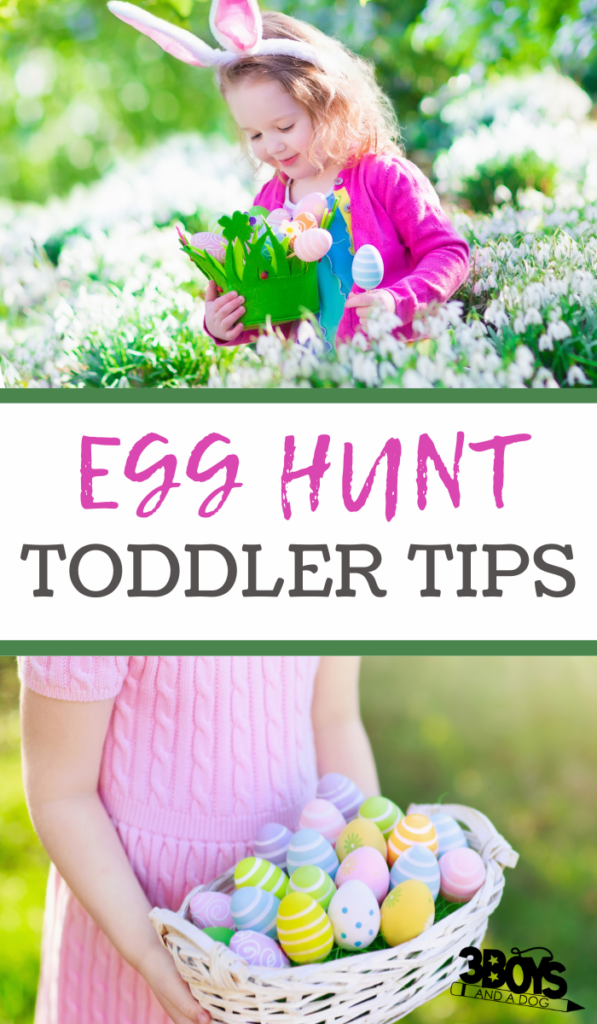 Easter Egg Hunt Ideas for Toddlers - 3 Boys and a Dog